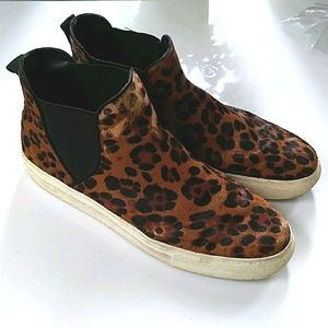 Zara Woman 'Pony/Horse Hair' Leopard Print SlipOn